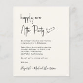 Papier Chic Photo QR Code Mariage Réception Invitation (Devant)