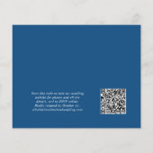 Papier Chic Photo QR Code Mariage Réception Invitation (Dos)