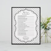 Papier Chic Pois mariée meilleure Fête des mariées jeu (Debout devant)