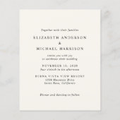 Papier Chic Script Photo Cream Budget Faire-part de maria (Dos)