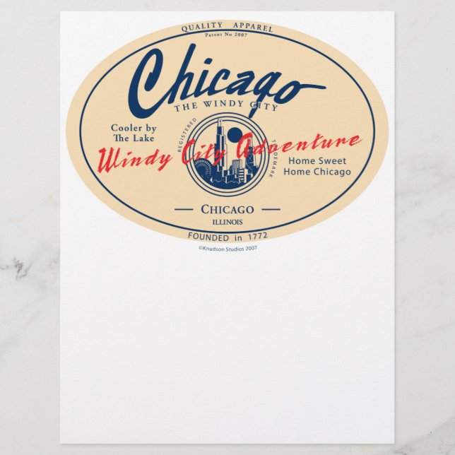 Papier Chicago Windy City (Devant)