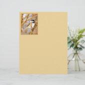 Papier Chickadee au plafond noir - Photo originale (Debout devant)