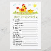 Papier Chicken Baby mot scramble jeu (Devant)