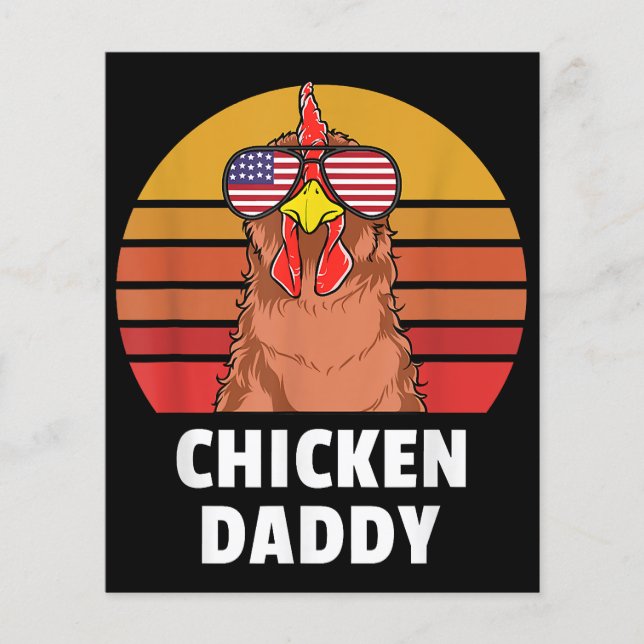 Papier Chicken Daddy Farmer Chicken Lover (Devant)