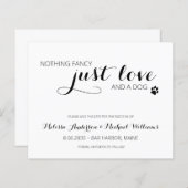Papier Chien budget Mariage pour animaux de compagnie Enr (Devant / Derrière)