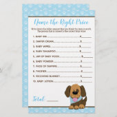 Papier Chien Chien Chien Chien Baby shower Prix Bon Jeu (Devant / Derrière)