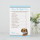 Papier Chien Chien Chien Chien Baby shower Prix Bon Jeu (Debout devant)