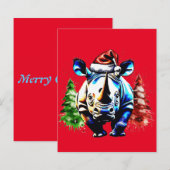 Papier Chien de Noël mignon (Devant / Derrière)