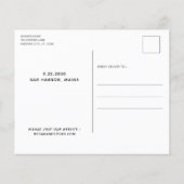 Papier Chien D'Honneur Mariage Budget Enregistrer La Date (Dos)