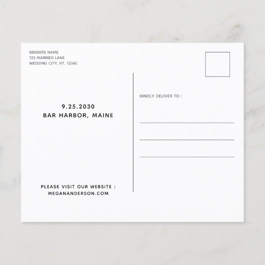 Papier Chien D'Honneur Mariage Budget Enregistrer La Date (Dos)