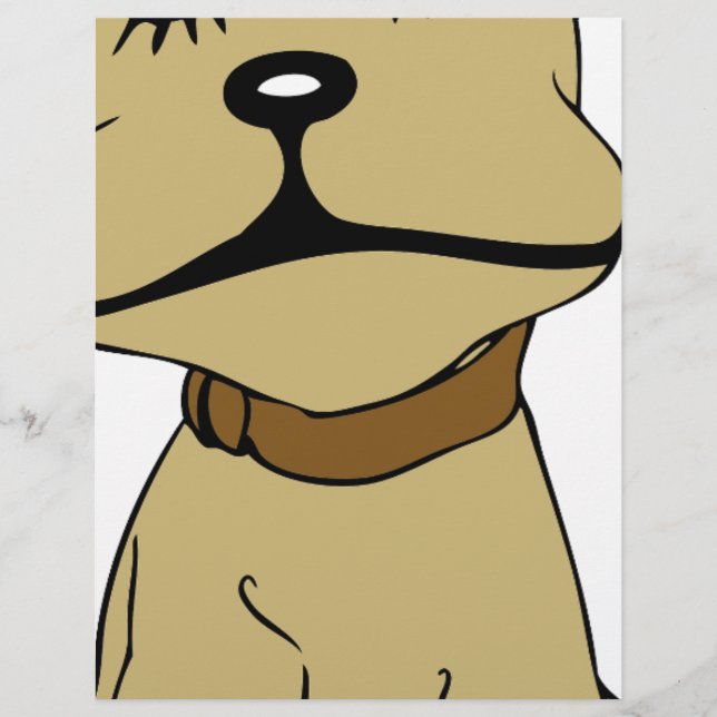 Papier Chien mignon (Devant)