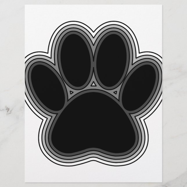 Papier Chien Paw Avec Plan (Devant)