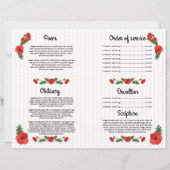 Papier Child Funeral Program Template (Dos)