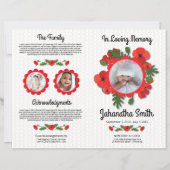 Papier Child Funeral Program Template (Devant)