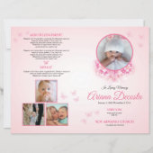 Papier Child Funeral Program Template | Editable Memorial (Devant)