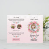 Papier Children Funeral Program Template (Debout devant)