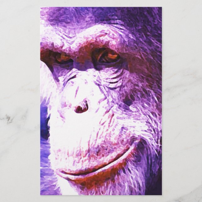 Papier Chimpanzé souriant (Devant)