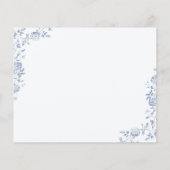 Papier Chinoiserie Floral Fête des mariées Date Nuit Idée (Dos)