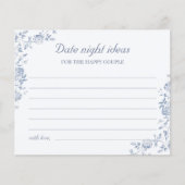 Papier Chinoiserie Floral Fête des mariées Date Nuit Idée (Devant)