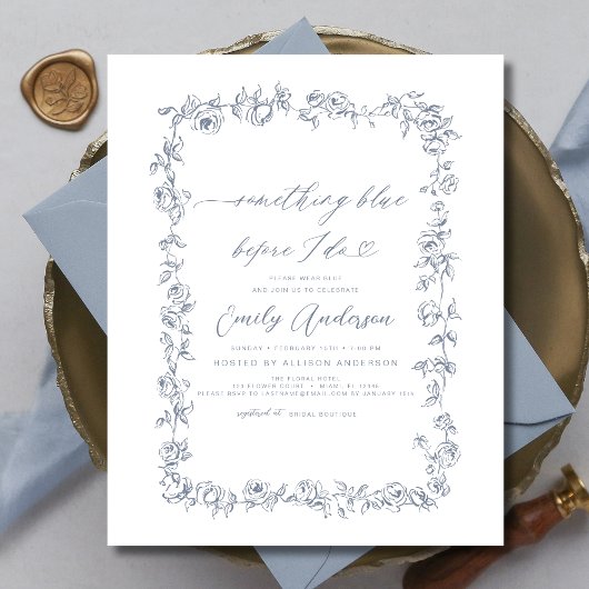 Papier Chinoiserie française Quelque chose de bleu Fête d