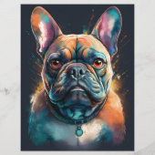 Papier chiot moderne qr-code personnalisé (Dos)