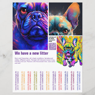 Papier chiot moderne qr-code personnalisé