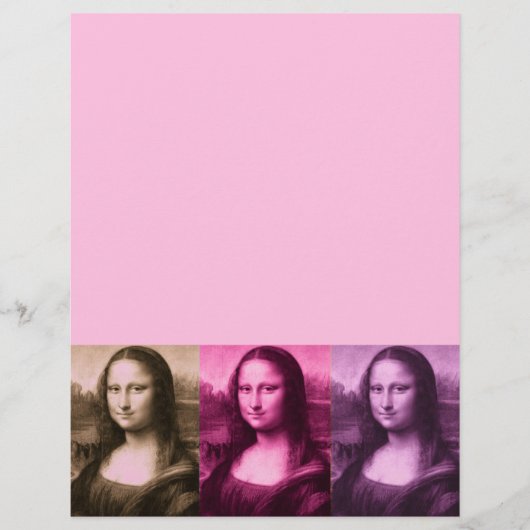 Papier Chocolat rose violet Mona Lisa (Devant)