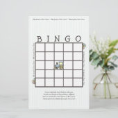 Papier Choo Choo Baby Bingo Jeu de douche (Debout devant)