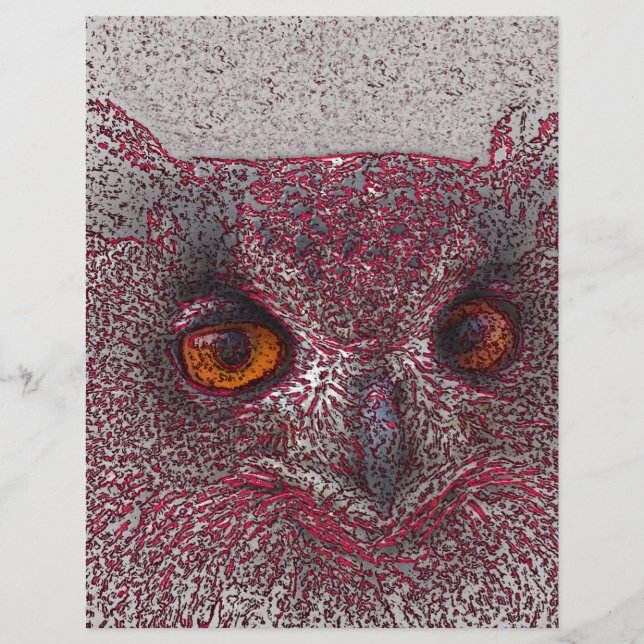 Papier Chouette éthérée (Devant)