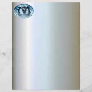 Papier Chouette neigeuse grands yeux