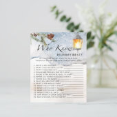 Papier Chouette pour bébé d'hiver Qui connaît maman meill (Debout devant)