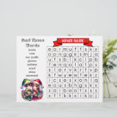 Papier Christmas Attire Word Search et Maze pour les enfa (Debout devant)