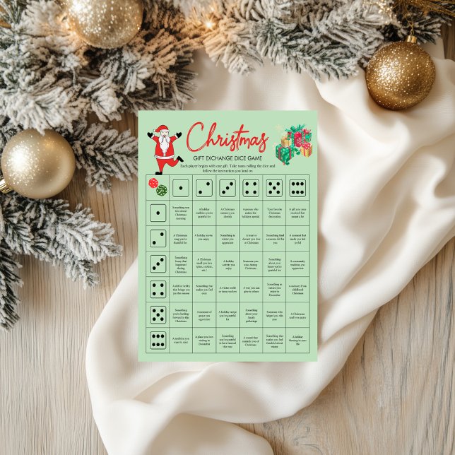 Papier Christmas Gift Exchange Dice Game | Roll the Dice (Christmas Gift Exchange Dice Game | Roll the Dice)