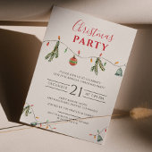 Papier Christmas Holiday Office Business Party Invitation