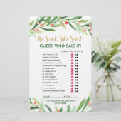 Papier Christmas Holly Wreath "Mariage Word Search" Jeu (Debout devant)