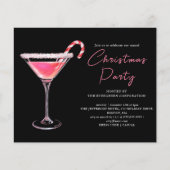 Papier Christmas Martini Cocktail Party Budget Invitation (Devant)