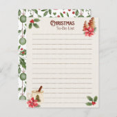 Papier Christmas To-Do List Notepad (Devant / Derrière)