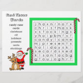 Papier Christmas Word Search et Père Noël Wish List Activ (Devant)