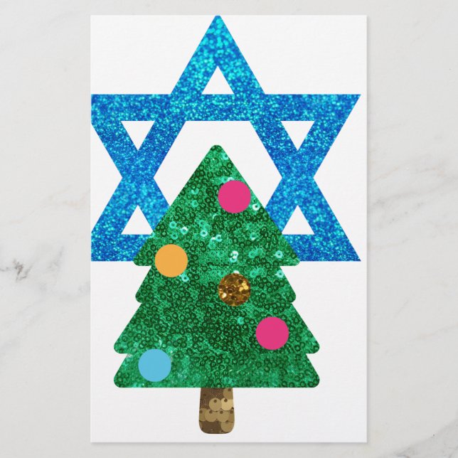Papier christmukkah hanoukka (Devant)