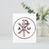 Papier Christogramme sacré Chi-Rho Beaux-Arts (Debout devant)