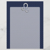 Papier Chrome Comme Leo Zodiac Panneau Bleu Fibre de carb (Devant)