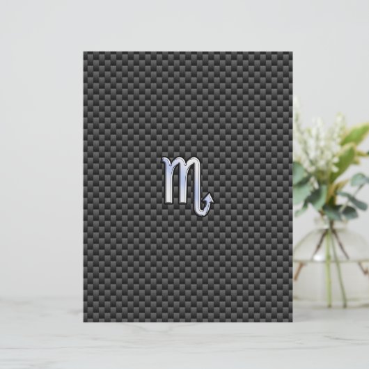 Papier Chrome Comme Scorpio Signe Zodiac Fibres Carbone I (Debout devant)