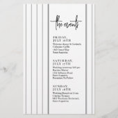 Papier Chronologie des événements du Mariage de script li (Devant)