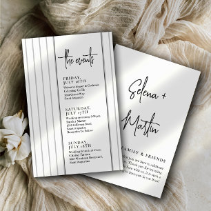 Papier Chronologie des événements du Mariage de script li