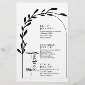 Papier Chronologie des événements Mariage Arche de base T (Devant)