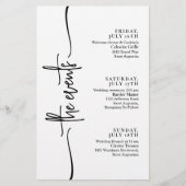 Papier Chronologie des événements Mariages minimaux (Devant)