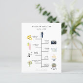 Papier Chronologie du jour de mariage de l'icône d'aquare (Debout devant)