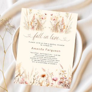 Papier Chute amoureuse fleur sauvage boho Fête des mariée