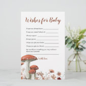 Papier Chute Boho Champignons Floral Désirs Pour Baby Car (Debout devant)