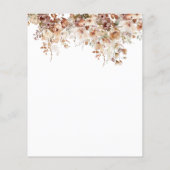 Papier Chute d'amour Citrouille Fleur sauvage Fête des ma (Dos)